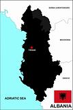 Albania Map Black