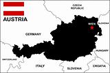 Austria Map Black