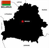 Belarus Map Black