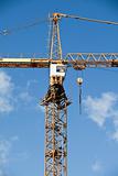 Construction Crane towards blue sky