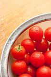 Colander with Fresh Washed Tomatoes