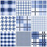 Blue seamless pattern collection