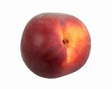 Single dark-red peach.
