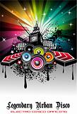 Abstract Urban Disco Event Background