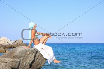 Beautiful young woman relaxing