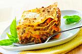 Plate of lasagna