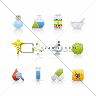 Icon Set - Medical and Pharmacy