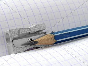 sharpener and pencil
