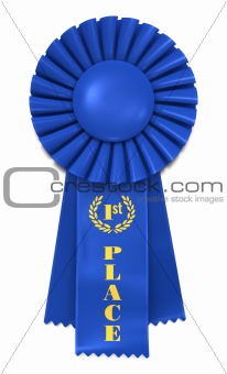 Blue Ribbon for First Place