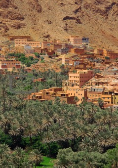 village among Moroccan hills