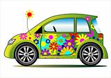 Ecology flower power car