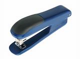 Single blue-black office stapler.
