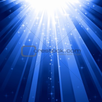 Magic stars descending on beams of light