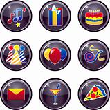 Party Icon Buttons