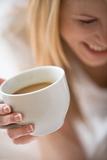 Smiling Woman With Coffee Cup