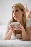 Woman Relaxing With a Cup of Coffee