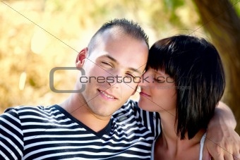 Young happy couple in love