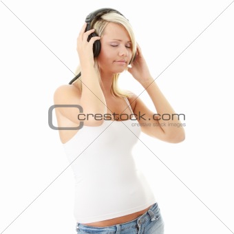 Woman and music