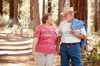 Loving Senior Couple Enjoying the Outdoors Together.