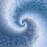 blue abstract spirals mosaic