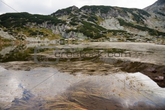 lake in rila mountains, bulgaria