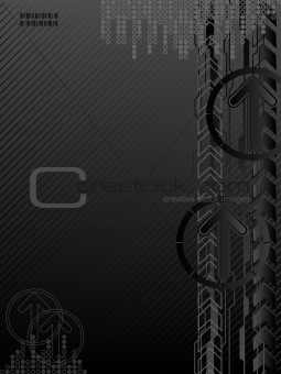 Abstract vector futuristic background.