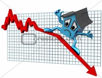House prices down