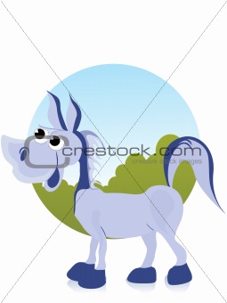 illustration comic donkey