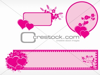 illustration of valentine day banner
