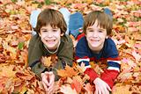 Boys in the Leaves