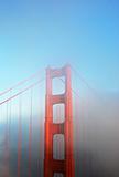 Detail of Golden Gate Bridge in Fog