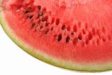 Crop of ripe slice watermelon.