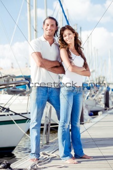 Man and woman posing in style