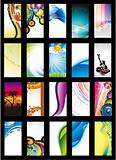 Abstract Background Card Collection - Set 3