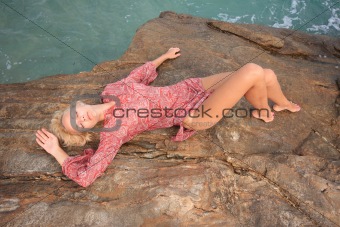 Beautiful young woman relaxing 