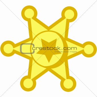 cowboy star badge