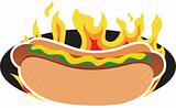 Flaming Hot Dog