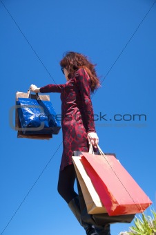 female on good shopping