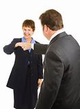Business People Fist Bump