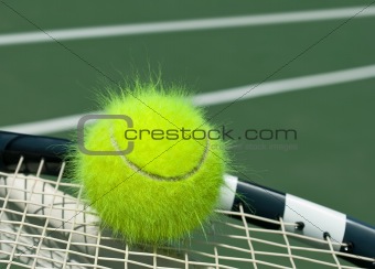Yellow tennis ball