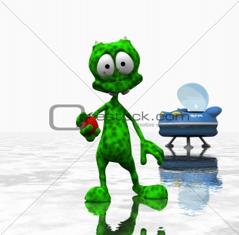 cartoon alien character