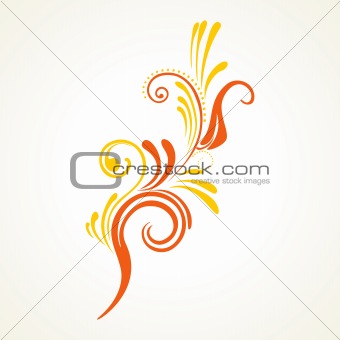 beautiful floral pattern with background