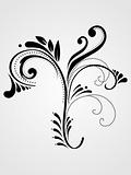 illustration black floral pattern tattoo
