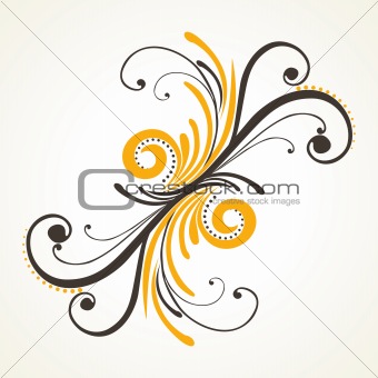 background with creative floral pattern