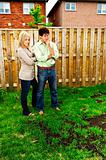 Couple concerned about lawn