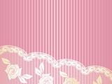 Pink and gold French lace background