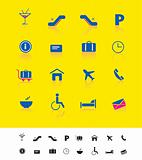 Airport and travel iconset