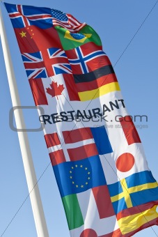Generic Multi National Restaurant Flag