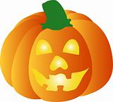 a illustration of a halloween pumpkin