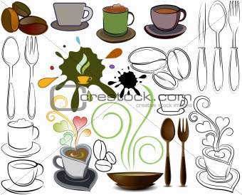 logos of the cups and spoons